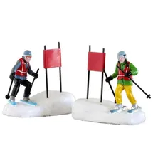 Lemax – Slalom Stars Set für Ihr Weihnachtsdorf 13,2 x 4,1 x 6,1h cm