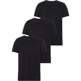 AJC T-Shirt 3er-Pack, lockere Passform, Basic-Stil Gr. S (44/46), schwarz, , 29242054-S