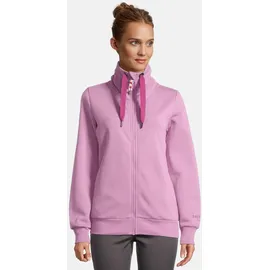 salzhaut Sweatjacke SALZHAUT "Sweatjacke RACKELN - UNI", Damen, Gr. XS, rosa (pale), Obermaterial: 80% Baumwolle CO. 20% Polyester PES., Sweatjacken Sweatjacke