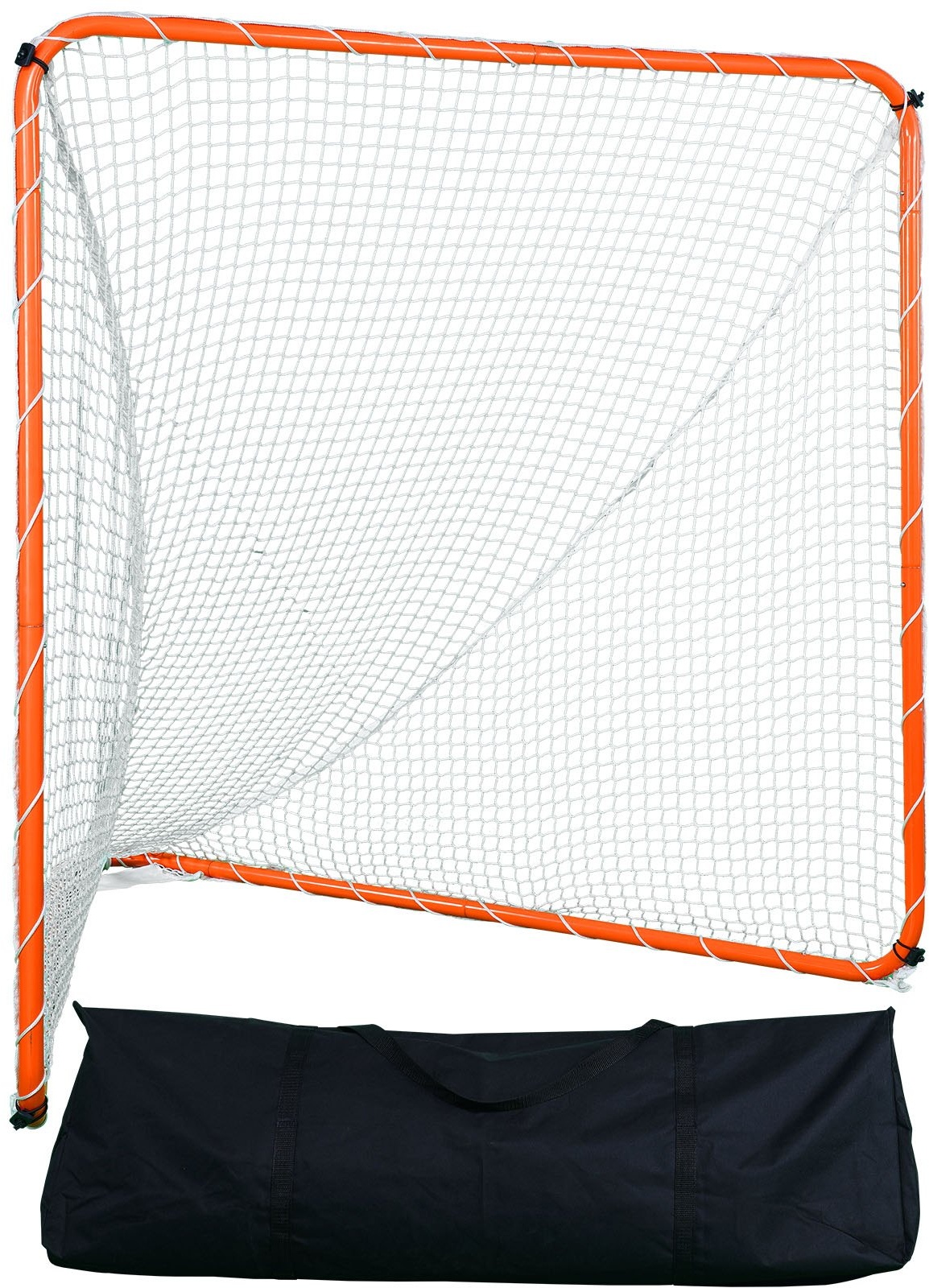 VEVOR Lacrosse-Tor, 6' x 6' Lacrosse-Netz, Stahlrahmen-Lacrosse-Trainingsausrüstung für den Hinterhof, tragbares Lacrosse-Tor mit Tragetasche, schneller und einfacher Aufbau, perfekt für das Training