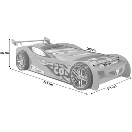 Vipack Autobett Le Mans rot