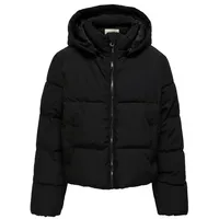 KIDS ONLY Steppjacke »KOGDOLLY SHORT PUFFER JACKET OTW«, mit Kapuze, schwarz