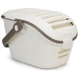 Curver Katzen Transportkorb/Reisekorb STYLE creme/mocca