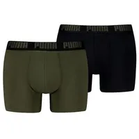 Puma MEN EVERYDAY BASIC BOXERS 2P FOREST NIGHT TONAL XL