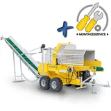 BAMATO 30 to Sägespaltautomat WPO-500 mit Joystick-Steuerung, Förderband & Montageservice