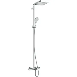 Hansgrohe Crometta E Showerpipe 240 1jet mit Wannenthermostat chrom 27298000