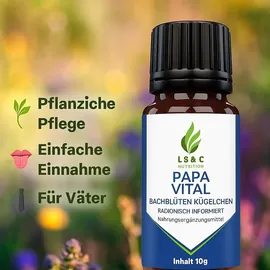 LS & C Nutrition Papa Vital natürliche Unterstützung Für Männer 10 g Kugeln