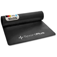 Sportplus Unterlegmatte 226x90cm für Fitnessgeräte, rutschfest, schalldämpfend schwarz 226