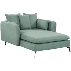 Chaiselongue CHARMES Stoff Grün