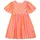 danamade Sommerkleid DLILOU (1-tlg) Mädchen Kleid mit orange-pink Streifen orange 152 EU