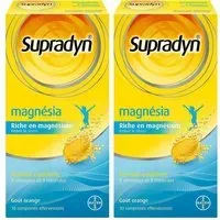 Supradyn Magnesia Vitamines et Minéraux aide à réduire le stress Comprimés Effervescents 2x30 pc(s)