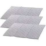 Pearl Weiche Mikrofaser-Abtropfmatte, saugfähig, grau, 40 x 50 cm, 3er-Set