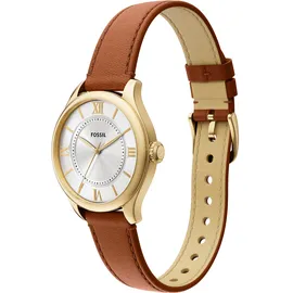 Fossil Quarzuhr »GILMORE« Armbanduhr, Damenuhr, Lederarmband, analog