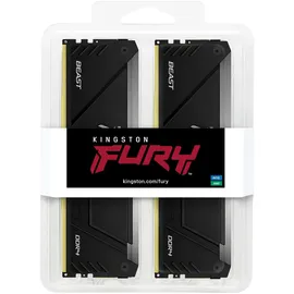 Kingston FURY Beast RGB 32GB 3600MT/s DDR4 CL18 DIMM (2er-Kit)