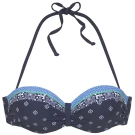 LASCANA Bügel-Bandeau-Bikini-Top Damen nachtblau, Gr.40 Cup B,