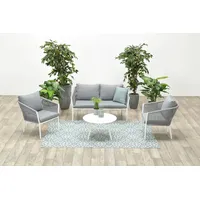 Garden Impressions Madone Loungeset weiß/hellgrau