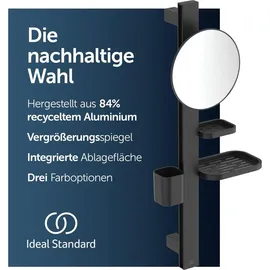 Ideal Standard Beauty Kosmetikspiegel-Set Bar Schwarz Matt
