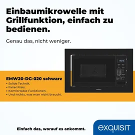 Exquisit EMW20-DG-020 schwarz