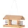 Dehner Natura Premium Futterhaus Aosta, ca. 17.5 x 19 x 28 cm, Hellbraun