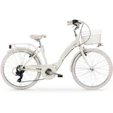 MBM Mädchenfahrrad Primavera 24 Zoll, creme