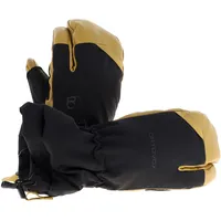 Ortovox Merino Freeride 3 Finger Herren Skihandschuhe-Gelb-M