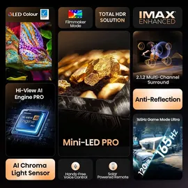 Hisense 65U7Q PRO 65 Zoll MiniLED ULED 4K Smart TV