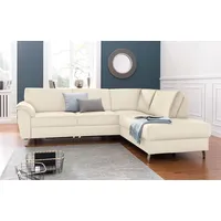 sit&more Ecksofa »Texel L-Form«, mit Federkern, wahlweise mit Bettfunktion und Bettkasten, beige