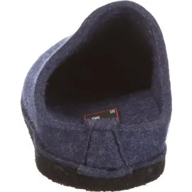HAFLINGER Soft Filzpantoffeln aus Wollfilz Hausschuh Blau 48 EU