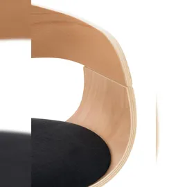 CLP 2er Set Barhocker Kingston Stoff natura/schwarz