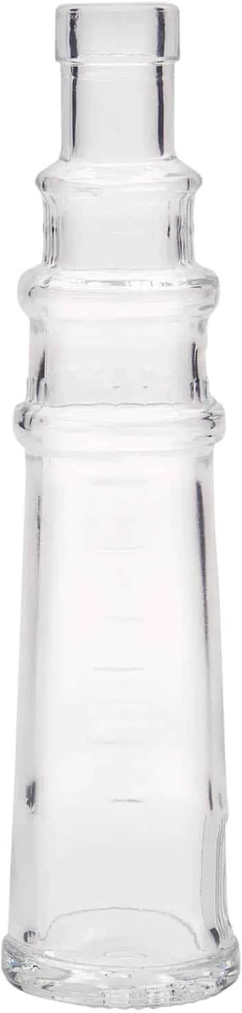 100 ml Bottiglia 'Faro', vetro, imboccatura: fascetta