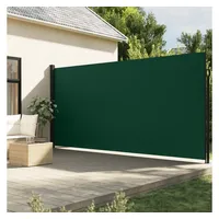 vidaXL Seitenmarkise Ausziehbar Dunkelgrün 200x300 cm