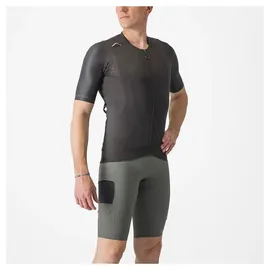 Castelli Unlimited Pro Herren, Bikeshirt-Schwarz-L