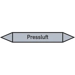 Rohrleitungskennzeichen Pressluft - 100x15 mm Folie selbstklebend