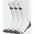 adidas Performance Grip Climacool Cushioned Crew Socken, 3 Paar White / Dark Grey Heather / Black 40-42