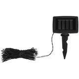 ETC Shop Solar Lichterkette Lichterkette Solarleuchte Erdspieß Solarlichterkette RGB Außen, Zuleitung 2m, 100x RGB LED bunt, L 1190 cm