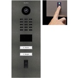 DoorBird D2102FV IP-Video-Türsprechanlage LAN Außeneinheit Edelstahl, Eisenglimmer (seidenmatt)
