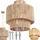 Tectake tectake® Pendelleuchte Allegra aus Jute im Boho-Stil, 40W Natur