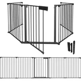 Kaminschutzgitter 5x Kamingitter 310x75cm Kinderschutzgitter Absperrgitter Schutzgitter Ofenschutzgitter Laufstall Türschutzgitter - Swanew