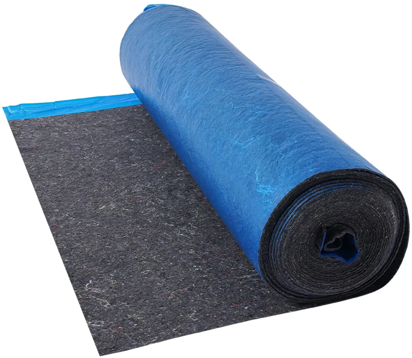 VEVOR Trittschalldämmung, 9,3 m2, 3 mm dicke Laminatbodenunterlage mit angebrachter Dampfsperre, Faser + PE-Folie, Schalldämmung & Geräuschreduzierung, ideal für Vinyl-, Laminat- & Holzboden