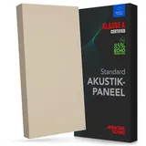 Addictive Sound Schallabsorber Wand Standard, Studioqualität-Akustikpaneel mit Akustikwolle, Klasse A Schallabsorption, EU-produziert, Montageset Wand/Decke, 100x50x11 cm, 7 kg, Beige