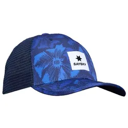 Saysky Unisex Flower Trucker Cap 301 blau