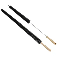 Armo® Heizkörperbürste, Lange Heizkörperbürste, robust, flexibel, mit Holzgriff, schmal, Lange Reichweite, Heizkörper-Staubwedel, Schmutz-Fusselentferner, 120 cm, 2 Stück