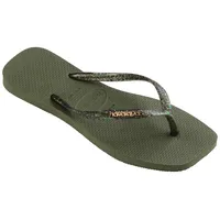 Havaianas SLIM SQUARE LOGO METALLIC GREEN EU 37/38 - 37/38 EU