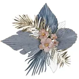 Gilde Wandrelief Merida grau B:88cm H:86cm T:10cm, Metall, Wanddekoobjekte