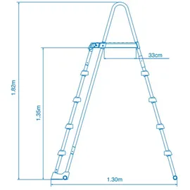 Intex Sicherheitsleiter für Pools von 132 cm