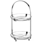 LEONARDO CUCINA, H 32 cm - Transparent Rund Servierstand