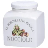 La Porcellana Bianca Haselnussdose / Vorratsdose Weiß 9,5 x 9,5 x 11,5 cm 0,5 l
