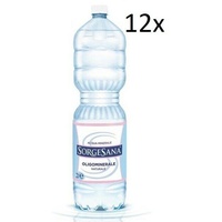 12x Sorgesana Acqua Minerale Naturale Natürliches Mineralwasser 2Lt