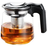 Umllpet Hitzebeständige Borosilikatglas Teekanne, Tee Kanne Aus Glas, Teekanne aus Glas mit Herausnehmbarem, Hitzebeständig Glaskanne mit Deckel, Tea Maker für die Zubereitung von losem Tee(1.5L)