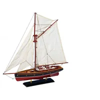 Aubaho Modellschiff Segelyacht Yacht Schiff Boot Segelschiff Holz Maritim